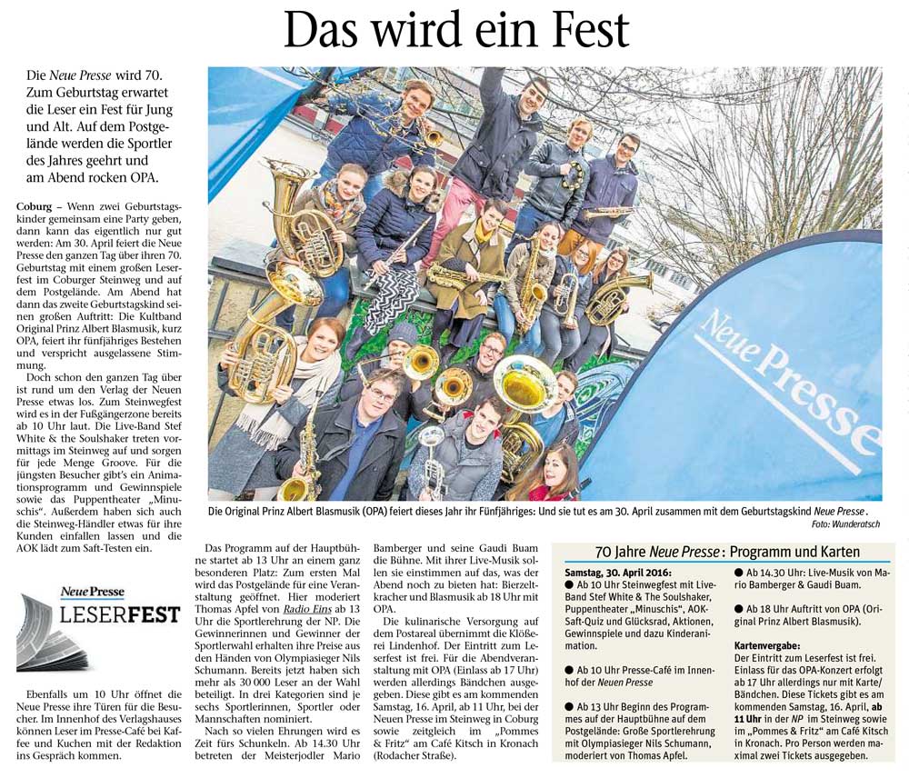 Neue presse coburg bekanntschaften